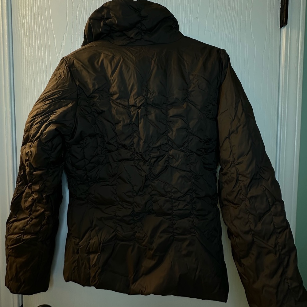Nine West black puffer winter coat jacket full zip women’s small zipper‎ pockets - Picture 6 of 8